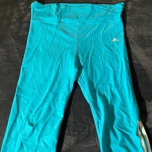 Blue Maternity Capri Leggings